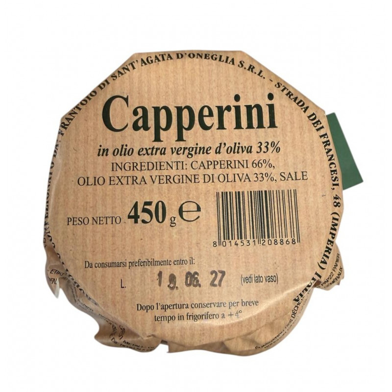 Frantoio di sant'agata  - Kapern in Olivenöl - 450g
