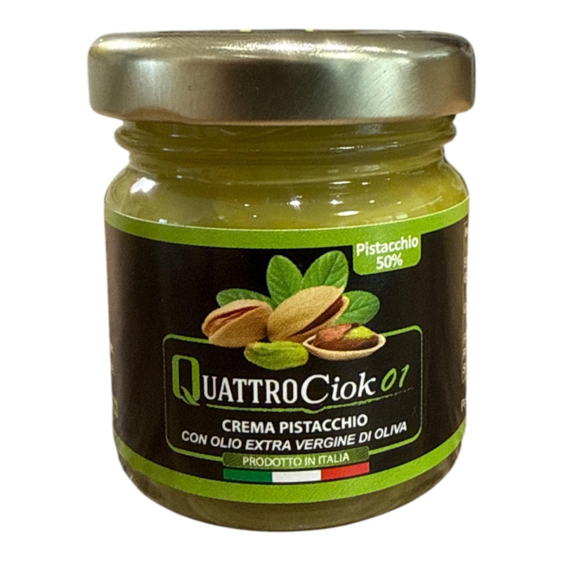 QuattroCiok 01 – Pistaziencreme mit 50 % Pistazien und nativem Olivenöl