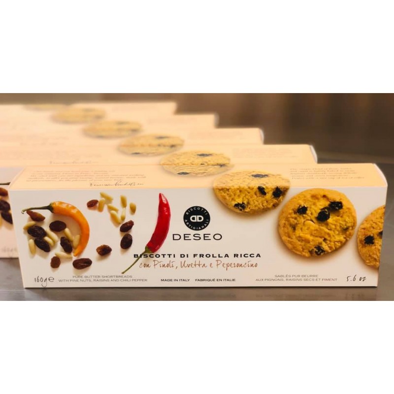 Deseo - Cookies with Pine nuts, Raisins and Chilli Pepper - 160g